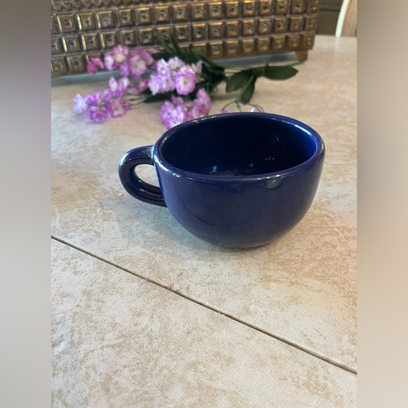 RARE Vintage Wellfleet Pottery Cobalt Blue Mug / Coffee Cup   Handmade Cape Cod - Picture 3 of 10